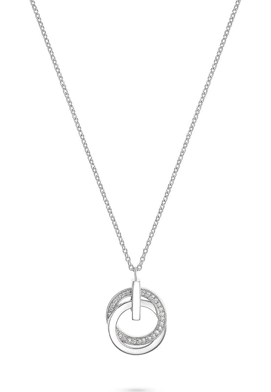 JETTE Damen-Kette 925er Silber 30 Zirkonia 32018223 silber One Size