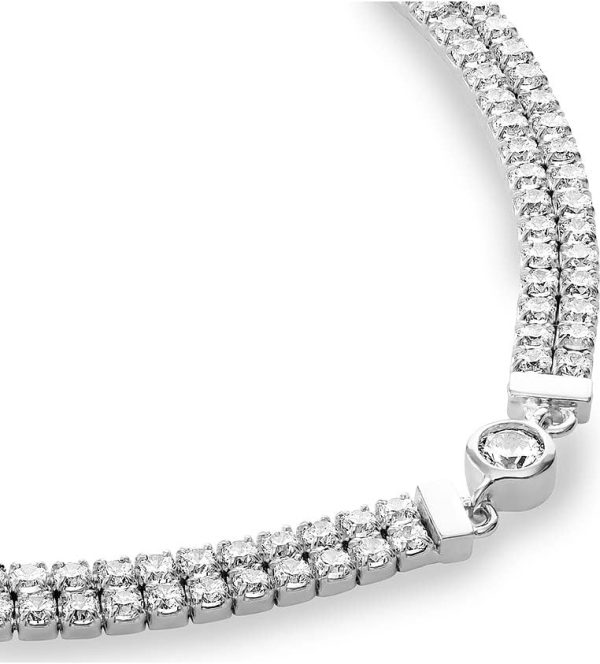 JETTE Damen-Armband 925er Silber 123 Zirkonia 32017440 silber One Size
