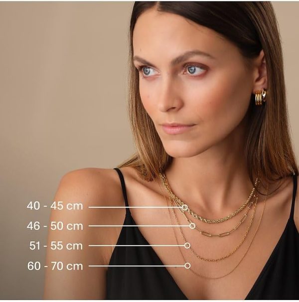 JETTE Damen-Kette 925er Silber 30 Zirkonia 32018223 silber One Size
