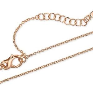 JETTE Damen-Kette 925er Silber 30 Zirkonia 32018223 roségold One Size