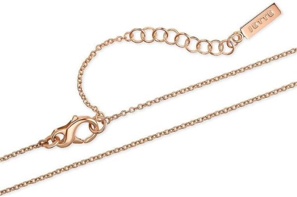 JETTE Damen-Kette 925er Silber 30 Zirkonia 32018223 roségold One Size