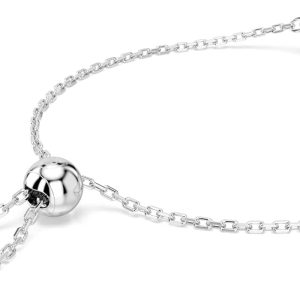 Swarovski Matrix Kollektion, Knoten, Weiß, Rhodiniert Matrix Armband