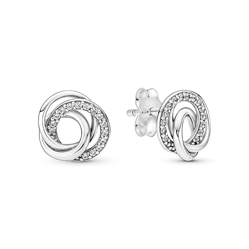 PANDORA Ohrstecker "Always Together" Silber mit Zirkonia 291076C01