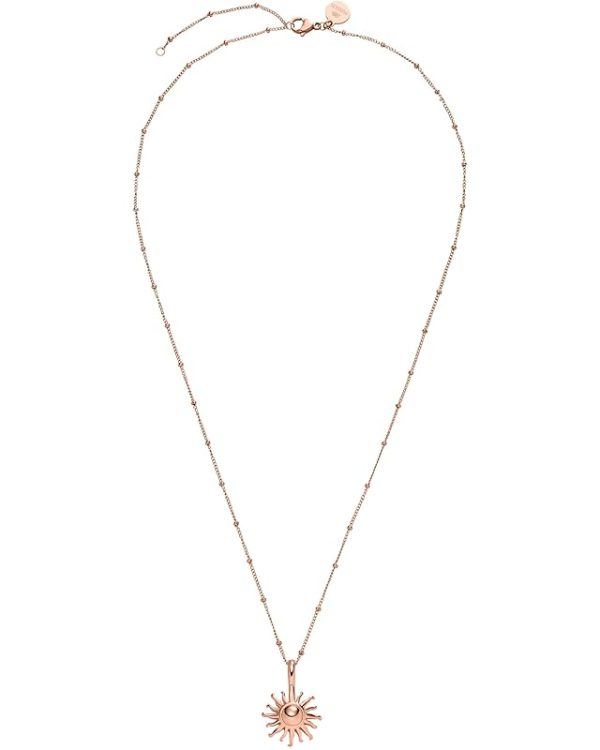 Purelei Sun Kette Damen – Halskette Damen aus langlebigem Edelstahl – Wasserfeste Kette mit Anhänger – 50-55 cm Länge verstellbar – Halskette für deinen individuellen Look Roségold