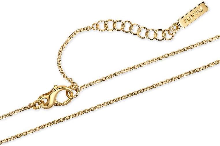 JETTE Damen-Kette 925er Silber 30 Zirkonia 32018223 gelbgold One Size
