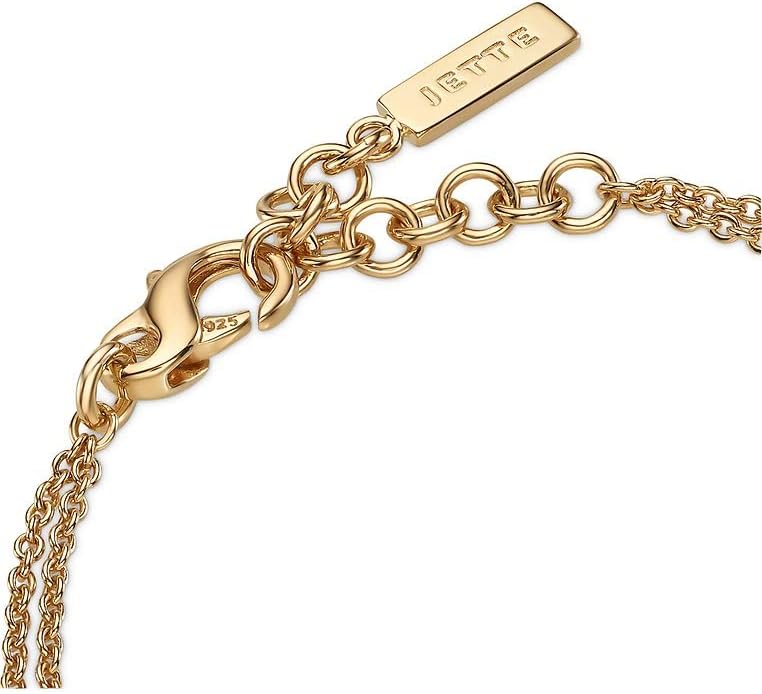 JETTE Damen-Armband 925er Silber 30 Zirkonia 32018222 gelbgold One Size