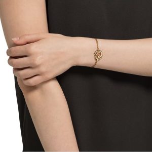 JETTE Damen-Armband 925er Silber 30 Zirkonia 32018222 gelbgold One Size