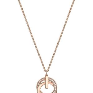 JETTE Damen-Kette 925er Silber 30 Zirkonia 32018223 roségold One Size