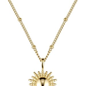 BONNYBIRD® Wasserfeste Edelstahl Kette Sonne Damen in Silber, Gold & Roségold, 100% Wasserfest & Hautverträglich BonnySun BonnySun Gold