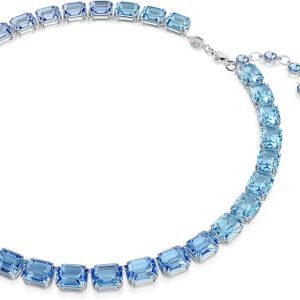 Swarovski Millenia Kollektion Halskette Millenia Halskette Rhodiniert Blau