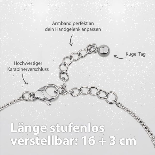 BONNYBIRD® Wasserfestes Edelstahl Weltkugel Armband in Silber, Gold & Roségold, 100% Wasserfest & Hautverträglich, Perfektes Reise Geschenk für Weltenbummler BonnyWorld BonnyWorld Silber