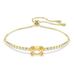 Swarovski Matrix Kollektion Tennis Armbänder Goldfarben plattiert Karamell