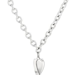 LIEBESKIND BERLIN Damen Schmuck mit Herz - Funkelnde Kette Silber