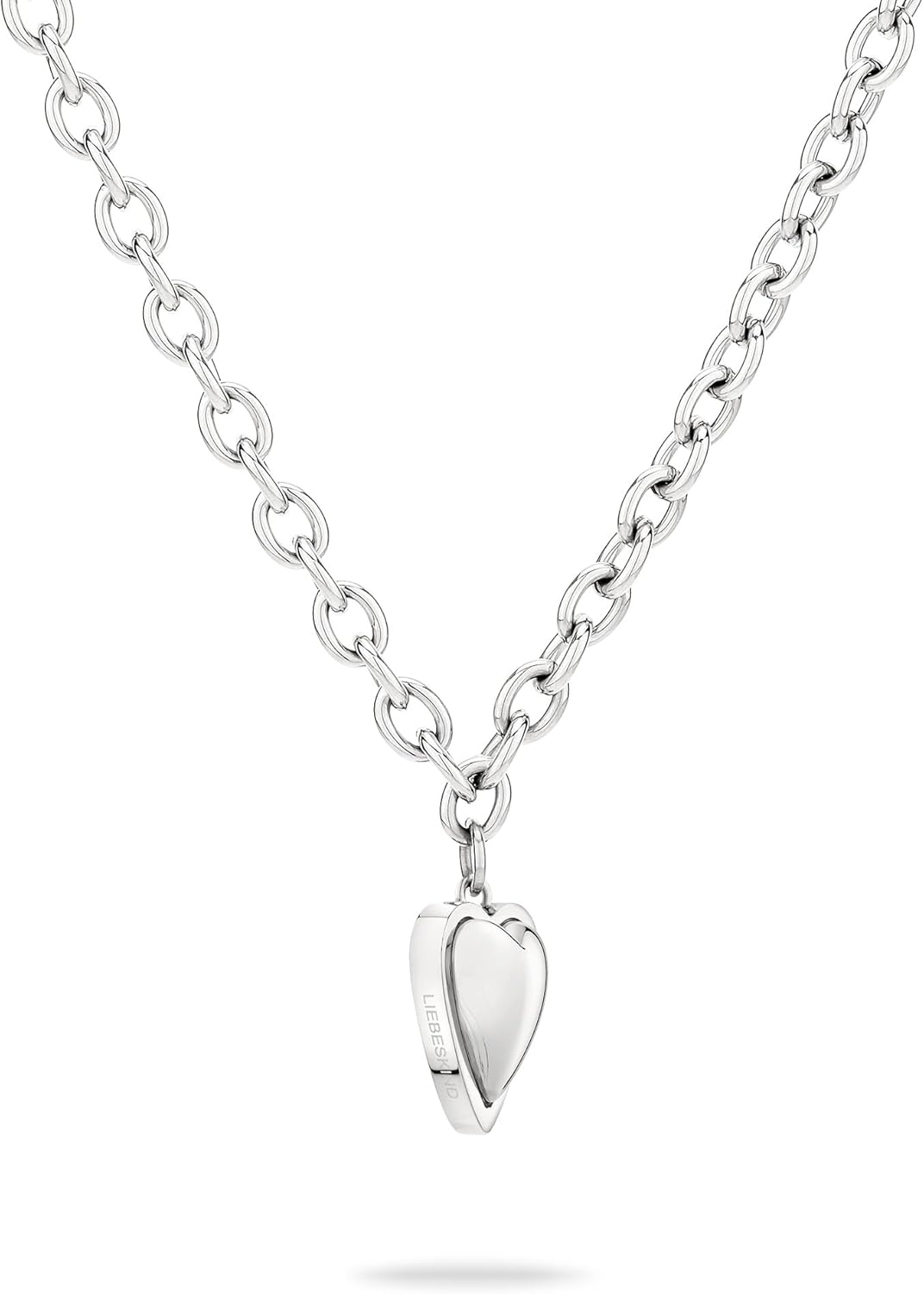LIEBESKIND BERLIN Damen Schmuck mit Herz - Funkelnde Kette Silber