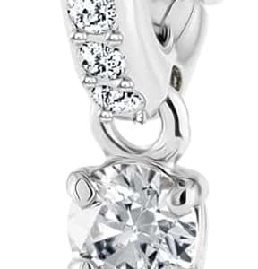Swarovski Stilla Kollektion Hängeohrringe Rhodiniert Weiß