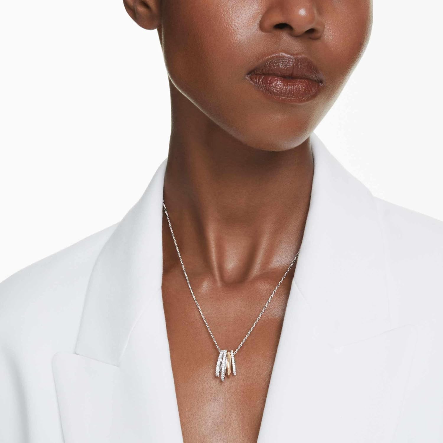 Swarovski Hyperbola Kollektion, Gemischte Schliffe, Weiß Hyperbola Anhänger