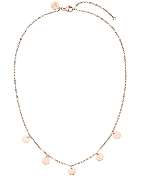 Purelei Kalea Kette Damen – Halskette Damen aus langlebigem Edelstahl – Wasserfeste Kette mit Anhänger – 40-45 cm Länge verstellbar – Halskette für deinen individuellen Look Roségold