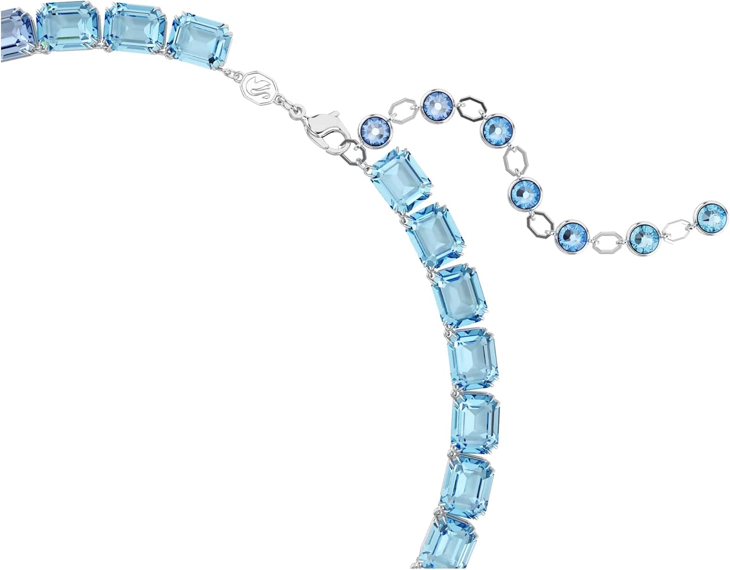 Swarovski Millenia Kollektion Halskette Millenia Halskette Rhodiniert Blau