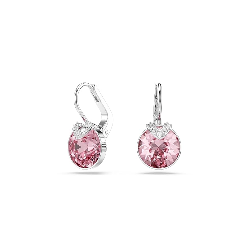Swarovski Bella Kollektion Tropfenohrringe Rhodiniert Rosa