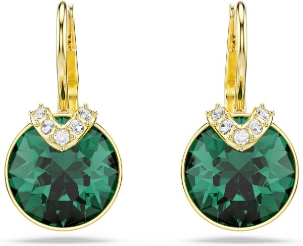 Swarovski Bella Kollektion Tropfenohrringe Goldfarben plattiert Grün