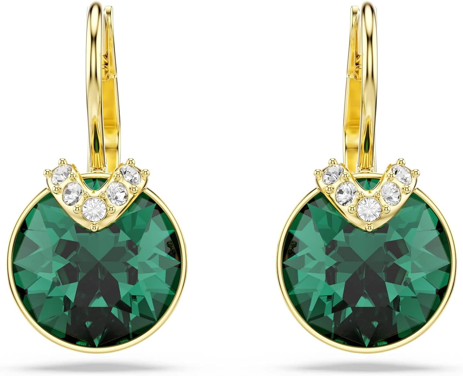 Swarovski Bella Kollektion Tropfenohrringe Goldfarben plattiert Grün
