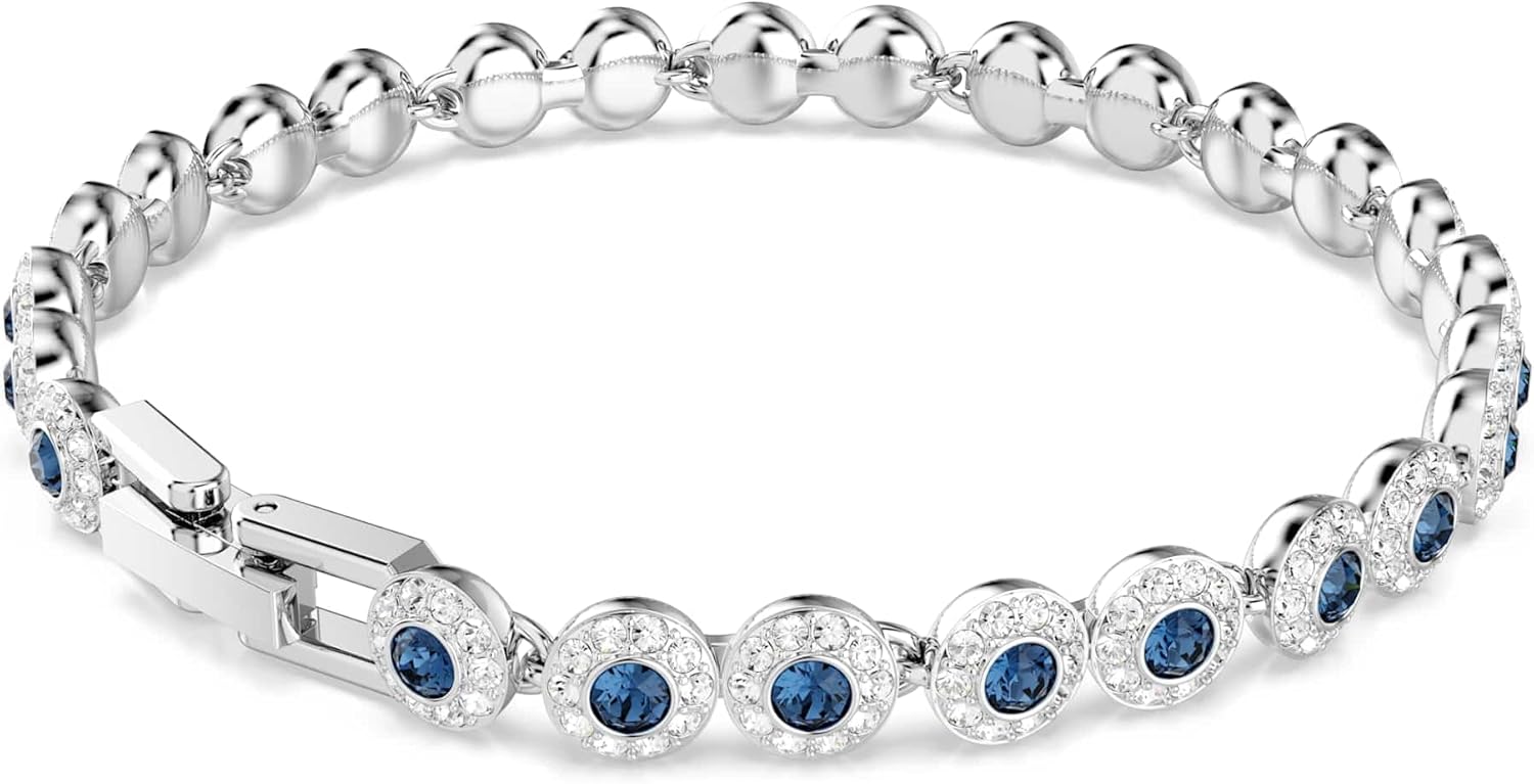 Swarovski Una Angelic Kollektion Armband Rhodiniert Blau Mittel