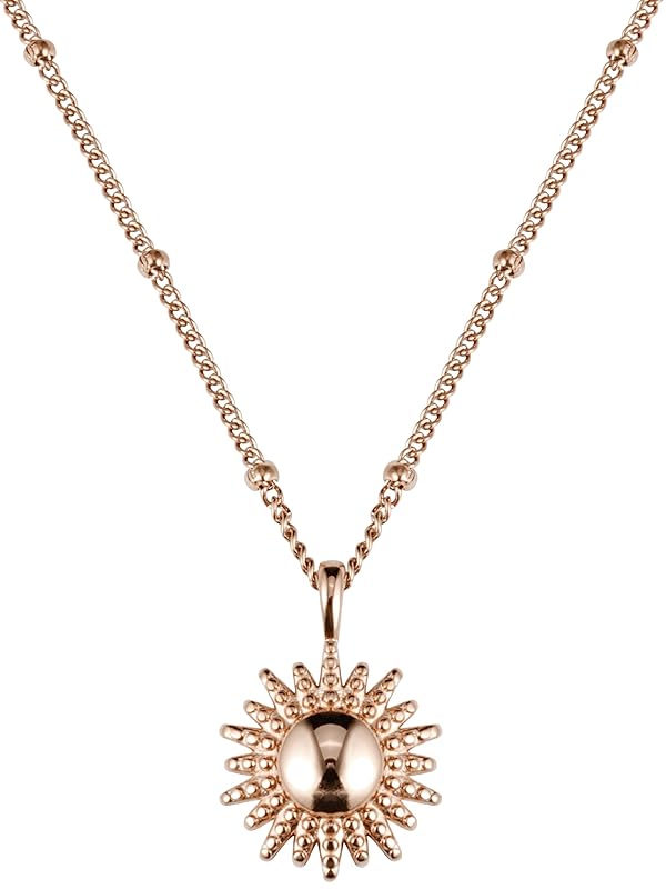 BONNYBIRD® Wasserfeste Edelstahl Kette Sonne Damen in Silber, Gold & Roségold, 100% Wasserfest & Hautverträglich BonnySun BonnySun Roségold