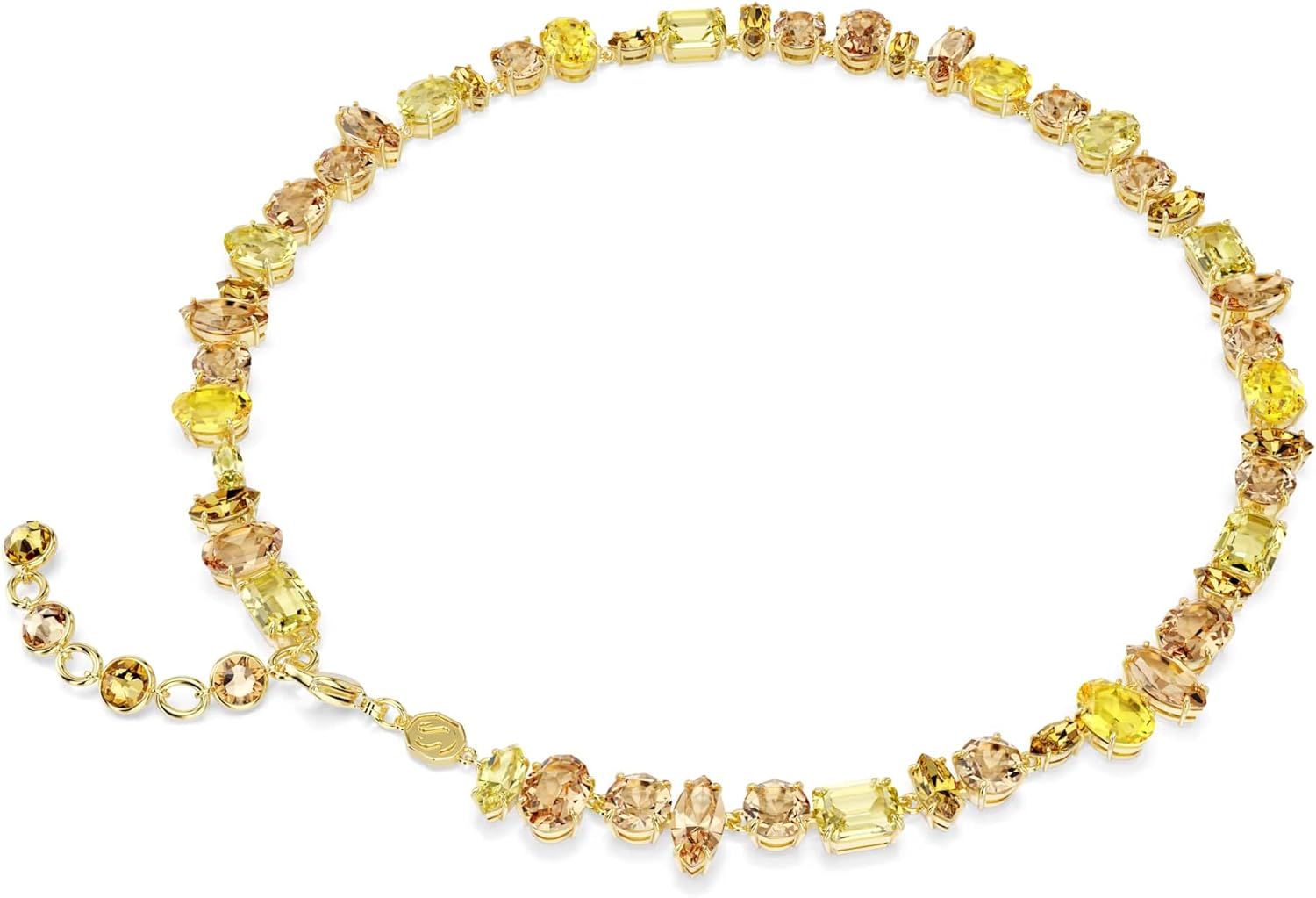 Swarovski Gema Gold Kollektion Gema Tennis Halskette