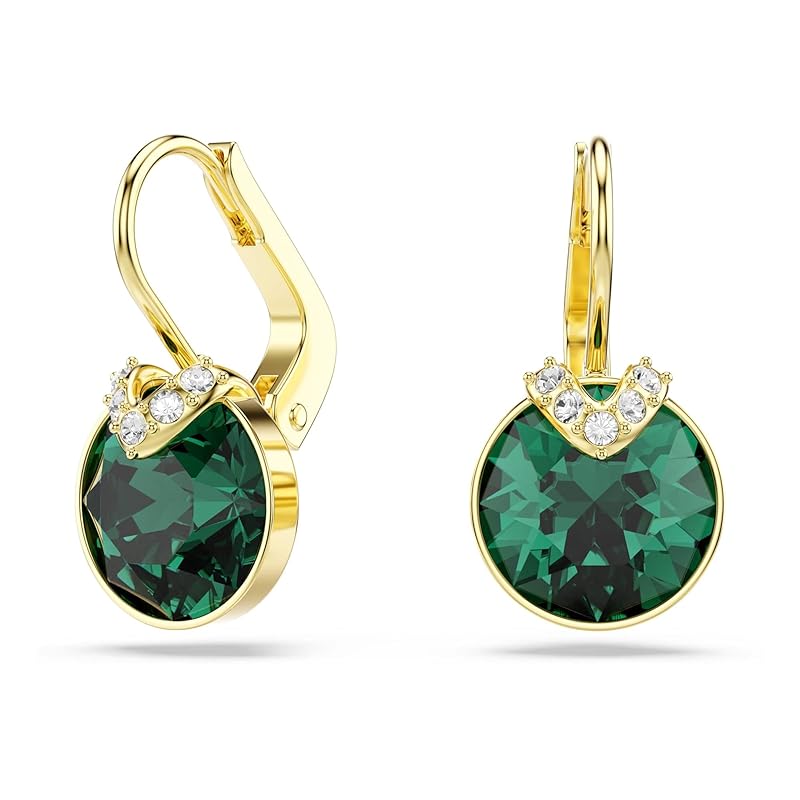 Swarovski Bella Kollektion Tropfenohrringe Goldfarben plattiert Grün