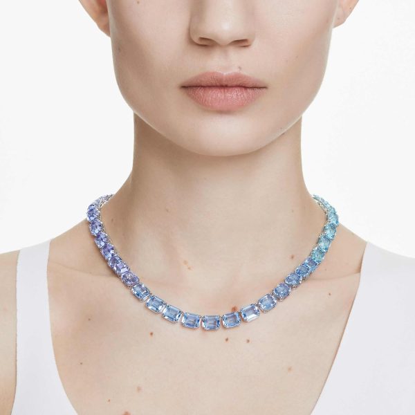 Swarovski Millenia Kollektion Halskette Millenia Halskette Rhodiniert Blau