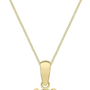 Amazon Essentials Halskette mit Anhänger aus 9-Karätigem Gold mit Geburtsstein (ehemals Amazon Collection) Gelb/November