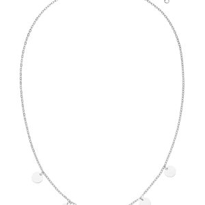 Purelei Kalea Kette Damen – Halskette Damen aus langlebigem Edelstahl – Wasserfeste Kette mit Anhänger – 40-45 cm Länge verstellbar – Halskette für deinen individuellen Look Silber