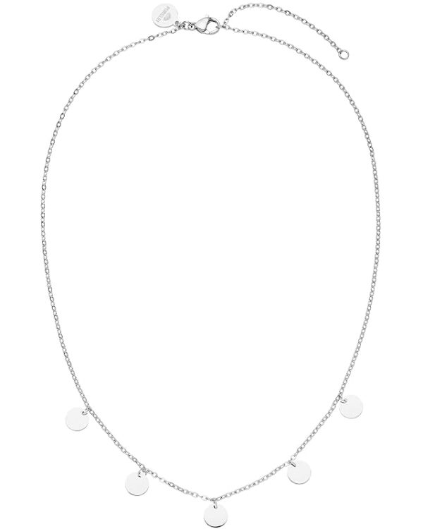 Purelei Kalea Kette Damen – Halskette Damen aus langlebigem Edelstahl – Wasserfeste Kette mit Anhänger – 40-45 cm Länge verstellbar – Halskette für deinen individuellen Look Silber