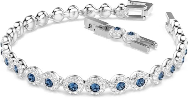 Swarovski Una Angelic Kollektion Armband Rhodiniert Blau Mittel