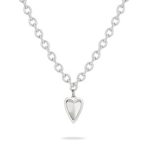 LIEBESKIND BERLIN Damen Schmuck mit Herz - Funkelnde Kette Silber