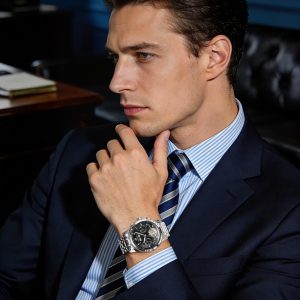 OLEVS Herrenuhren Automatik Mechanische Armbanduhr mit Tourbillon Kalender Wasserdicht Leuchtende Uhren Männer 7088 Silber/Schwarz