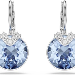 Swarovski Bella Kollektion Tropfenohrringe Rhodiniert Blau
