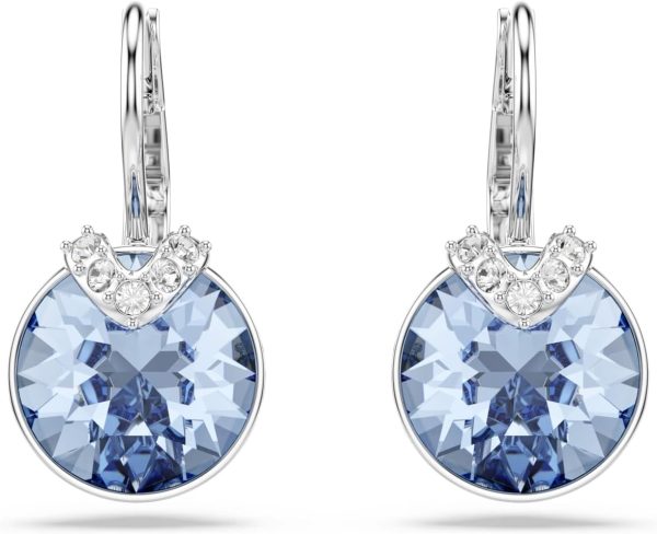 Swarovski Bella Kollektion Tropfenohrringe Rhodiniert Blau