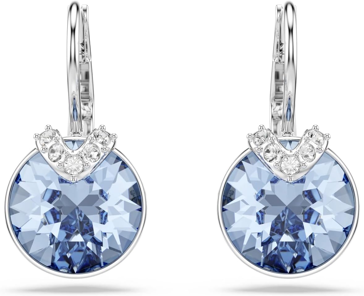 Swarovski Bella Kollektion Tropfenohrringe Rhodiniert Blau