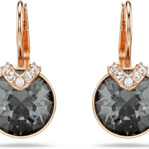 Swarovski Bella Kollektion Tropfenohrringe Gold, Grau