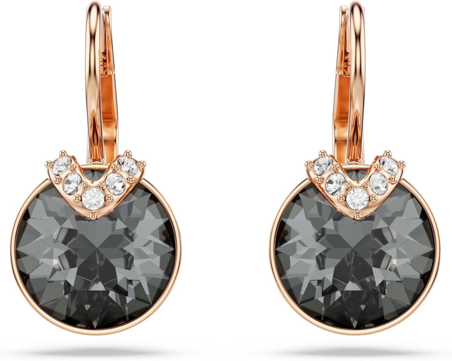 Swarovski Bella Kollektion Tropfenohrringe Gold, Grau