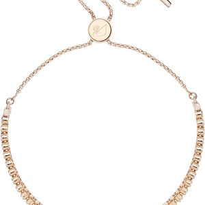 Swarovski Matrix Kollektion Tennis Armband Subtle Tennis Armband Roségoldfarben plattiert Weiß