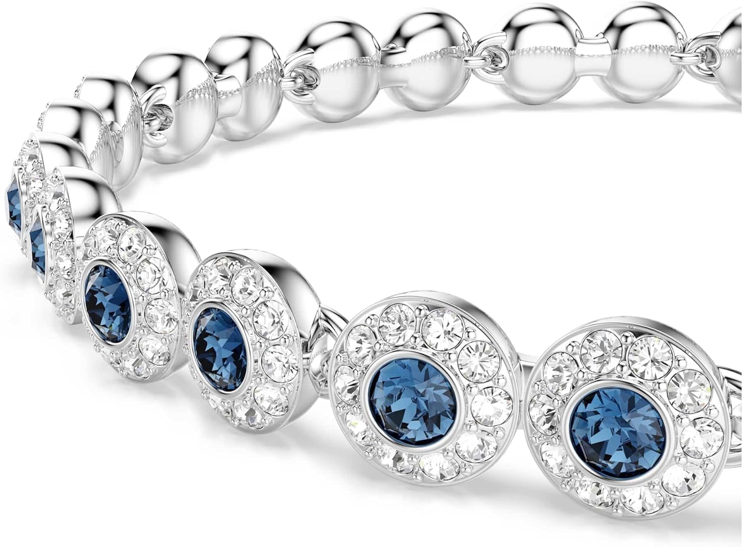 Swarovski Una Angelic Kollektion Armband Rhodiniert Blau Mittel