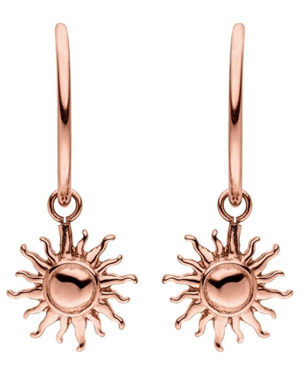 Purelei Sun Ohrringe – Damenohrringe aus langlebigem Edelstahl – Wasserfeste Ohrringe Damen – Modeschmuck für deinen individuellen Look Roségold
