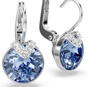 Swarovski Bella Kollektion Tropfenohrringe Rhodiniert Blau