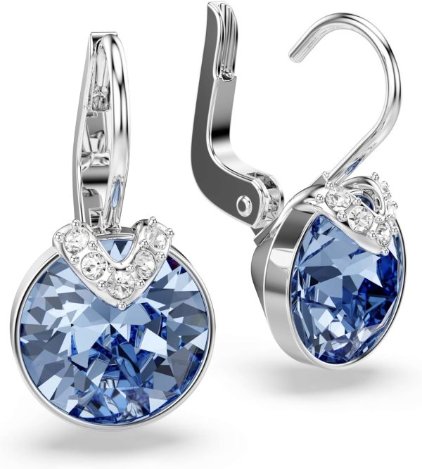 Swarovski Bella Kollektion Tropfenohrringe Rhodiniert Blau