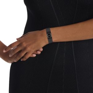 Calvin Klein Analog Quarzuhr für Damen Kollektion CK Pulse mit Edelstahl-Mesh-Gliederarmband Full Black