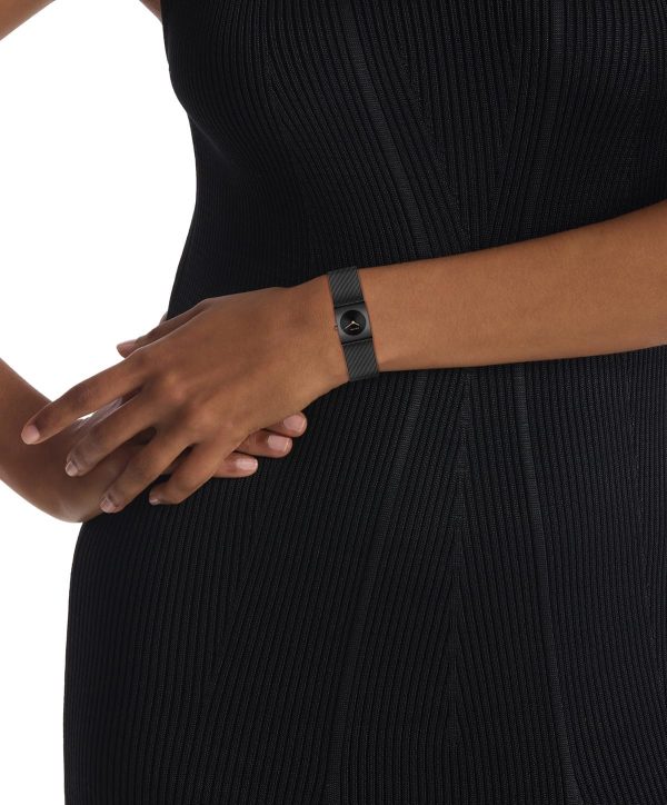 Calvin Klein Analog Quarzuhr für Damen Kollektion CK Pulse mit Edelstahl-Mesh-Gliederarmband Full Black