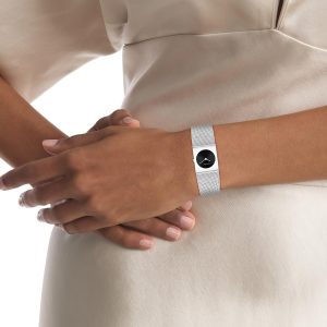 Calvin Klein Analog Quarzuhr für Damen Kollektion CK Pulse mit Edelstahl-Mesh-Gliederarmband Black