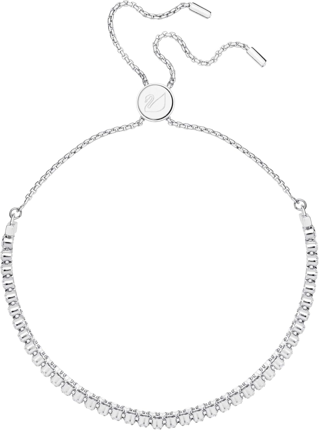 Swarovski Matrix Kollektion Tennis Armband Subtle Tennis Armband Rhodiniert Weiß